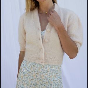 NWT - Rouje Nono Cardigan - Nude